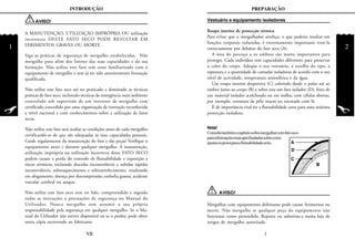 1
INTRODUÇÃO
2
PREPARAÇÃO
Roupa interior de protecção térmica
Para evitar que o mergulhador arrefeça, o que poderia resultar em
funções corporais reduzidas, é extremamente importante vesti-la
correctamente por debaixo do fato seco (A).
A área do pescoço e os ombros são muito importantes para
proteger. Cada indivíduo tem capacidades diferentes para preservar
o calor do corpo. Adeqúe o seu vestuário, a escolha do tipo, a
espessura e a quantidade de camadas isoladoras de acordo com o seu
nível de actividade, temperatura atmosférica e da água.
Use roupa interior desportiva (C) cobrindo desde o pulso até ao
ombro junto ao corpo (B) e sobre esta um fato isolador (D), feito de
um material isolador acolchoado ou em malha, com células abertas,
por exemplo, estrutura de pêlo macio ou tricotado com lã.
É de importância vital ter a flutuabilidade certa para uma máxima
protecção isoladora.
Nota!
Consultetambémocapítulosobremergulharcomfatoseco
parainformaçõesmaisaprofundadassobrecomo
ajustarospesosparaaflutuabilidadecerta.
Vestuário e equipamento isoladores
1
AVISO!
Mergulhar com equipamento defeituoso pode causar ferimentos ou
morte. Não mergulhe se qualquer peça do equipamento não
funcionar como pretendido. Reparea ou substitua-a numa loja de
artigos de mergulho autorizada.
AVISO!
A MANUTENÇÃO, UTILIZAÇÃO IMPRÓPRIA OU utilização
incorrecta DESTE FATO SECO PODE RESULTAR EM
FERIMENTOS GRAVES OU MORTE .
Siga as práticas de segurança de mergulho estabelecidas. Não
mergulhe para além dos limites das suas capacidades e da sua
formação. Não utilize este fato sem estar familiarizado com o
equipamento de mergulho e sem já ter tido anteriormente formação
qualificada.
Não utilize este fato seco até ter praticado e dominado as técnicas
práticas de fato seco, incluindo técnicas de emergência num ambiente
controlado sob supervisão de um instrutor de mergulho com
certificado concedido por uma organização de instrução reconhecida
a nível nacional e com conhecimentos sobre a utilização de fatos
secos.
Não utilize este fato sem avaliar as condições antes de cada mergulho
certificando-se de que são adequadas às suas capacidades pessoais.
Cuide regularmente da manutenção do fato e das peças! Verifique o
equipamento antes e durante qualquer mergulho. A manutenção,
utilização imprópria ou utilização incorrecta deste FATO SECO
podem causar a perda do controlo de flutuabilidade e exposição a
riscos térmicos, incluindo descidas incontroláveis e subidas rápidas
incontroláveis, sobreaquecimento e sobrearrefecimento, resultando
em afogamento, doença por descompressão, embolia gasosa, acidente
vascular cerebral ou ataque.
Não utilize este fato seco sem ter lido, compreendido e seguido
todas as instruções e precauções de segurança no Manual do
Utilizador. Nunca mergulhe sem assumir a sua própria
responsabilidade pela segurança em qualquer mergulho. Se o Ma-
nual do Utilizador não estiver disponível ou se o perder, pode obter
outra cópia escrevendo ao fabricante.
VII
 