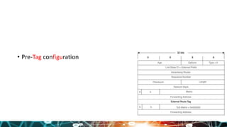• Pre-Tag configuration
 