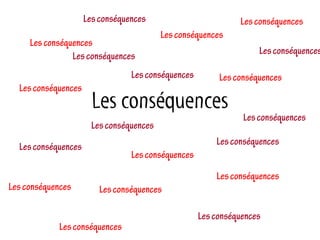 Les conséquences                         Les conséquences
                                          Les conséquences
     Les conséquences
                                                                   Les conséquences
                Les conséquences
                                 Les conséquences        Les conséquences
  Les conséquences
                       Les conséquences
                                                               Les conséquences
                       Les conséquences
                                                        Les conséquences
  Les conséquences
                                 Les conséquences

                                                        Les conséquences
Les conséquences         Les conséquences

                                                    Les conséquences
            Les conséquences
 
