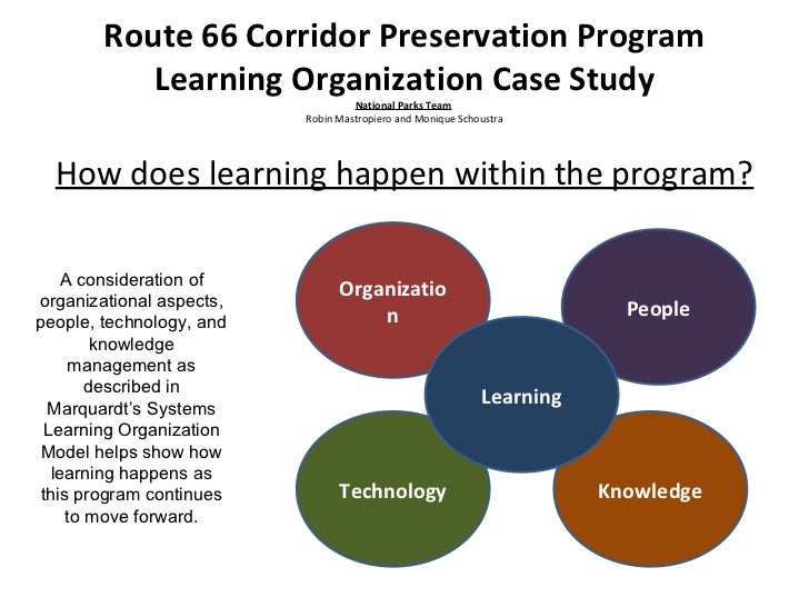 Case study of organizational learning