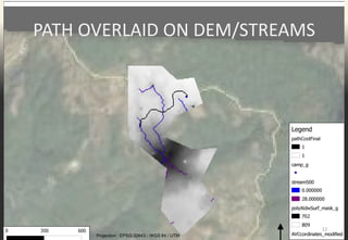 PATH OVERLAID ON DEM/STREAMS
12
Projection : EPSG:32643 - WGS 84 / UTM
 