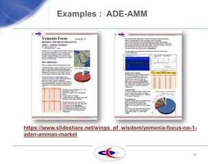 12
Examples : ADE-AMM
https://www.slideshare.net/wings_of_wisdom/yemenia-focus-no-1-
aden-amman-market
 