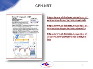 17
CPH-NRT
https://www.slideshare.net/wings_of_
wisdom/route-performance-yul-cdg
https://www.slideshare.net/wings_of_
wisdom/route-performance-vno-fra
https://www.slideshare.net/wings_of_
wisdom/2019-performance-analysis-
iata
 