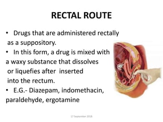 Route of drug administration | PPTX