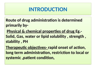 Comprehensive Overview of Drug Administration Routes and Their Clinical ...