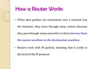 router-110317231336-phpapp02.pdf | Internet for Beginners | Internet