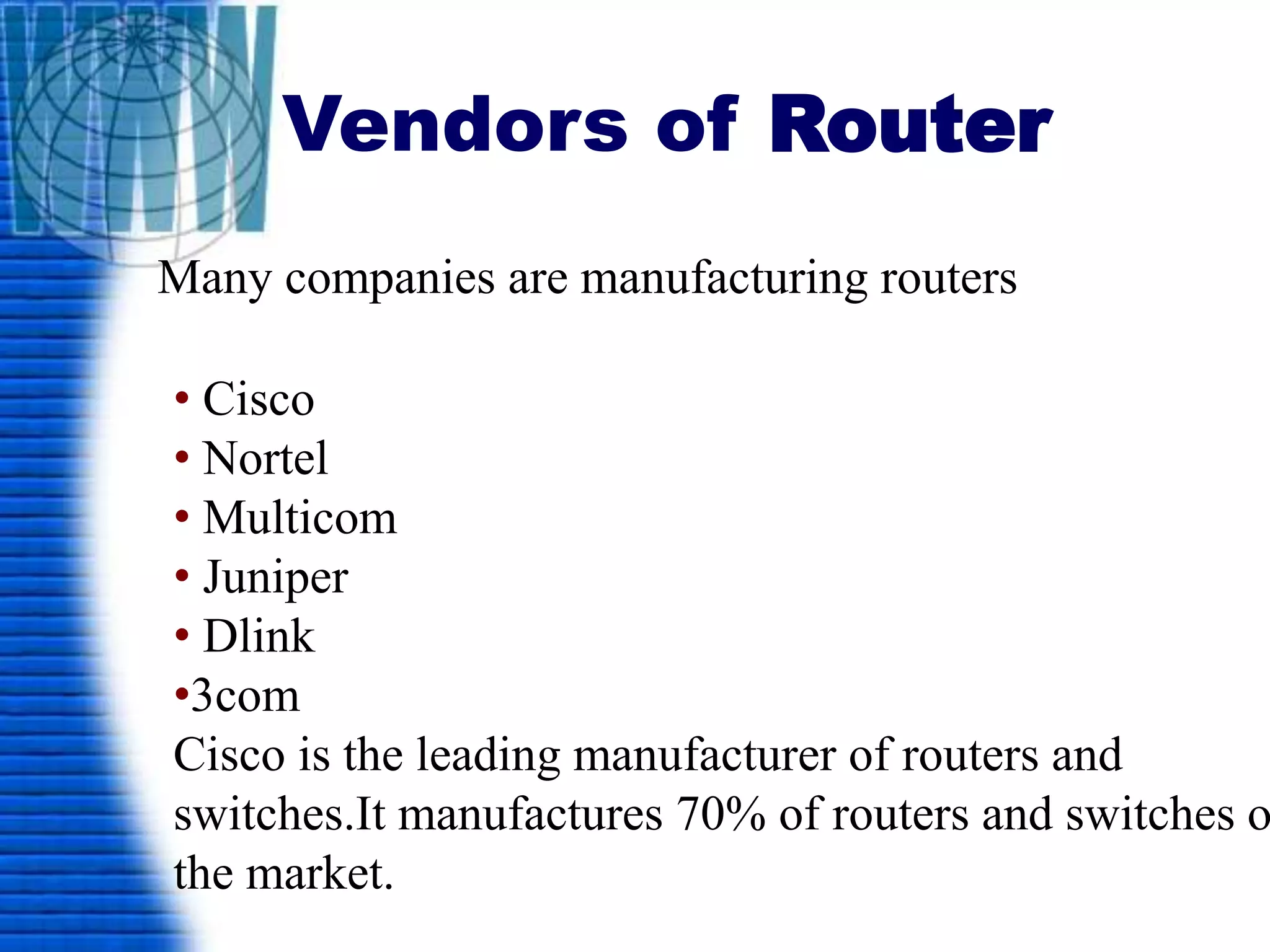 Router and routing | PPT