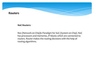 Noc Router Setup Guide Router architectures in no c | PPTX