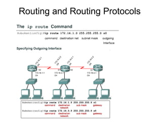 Routing and Routing Protocols
 