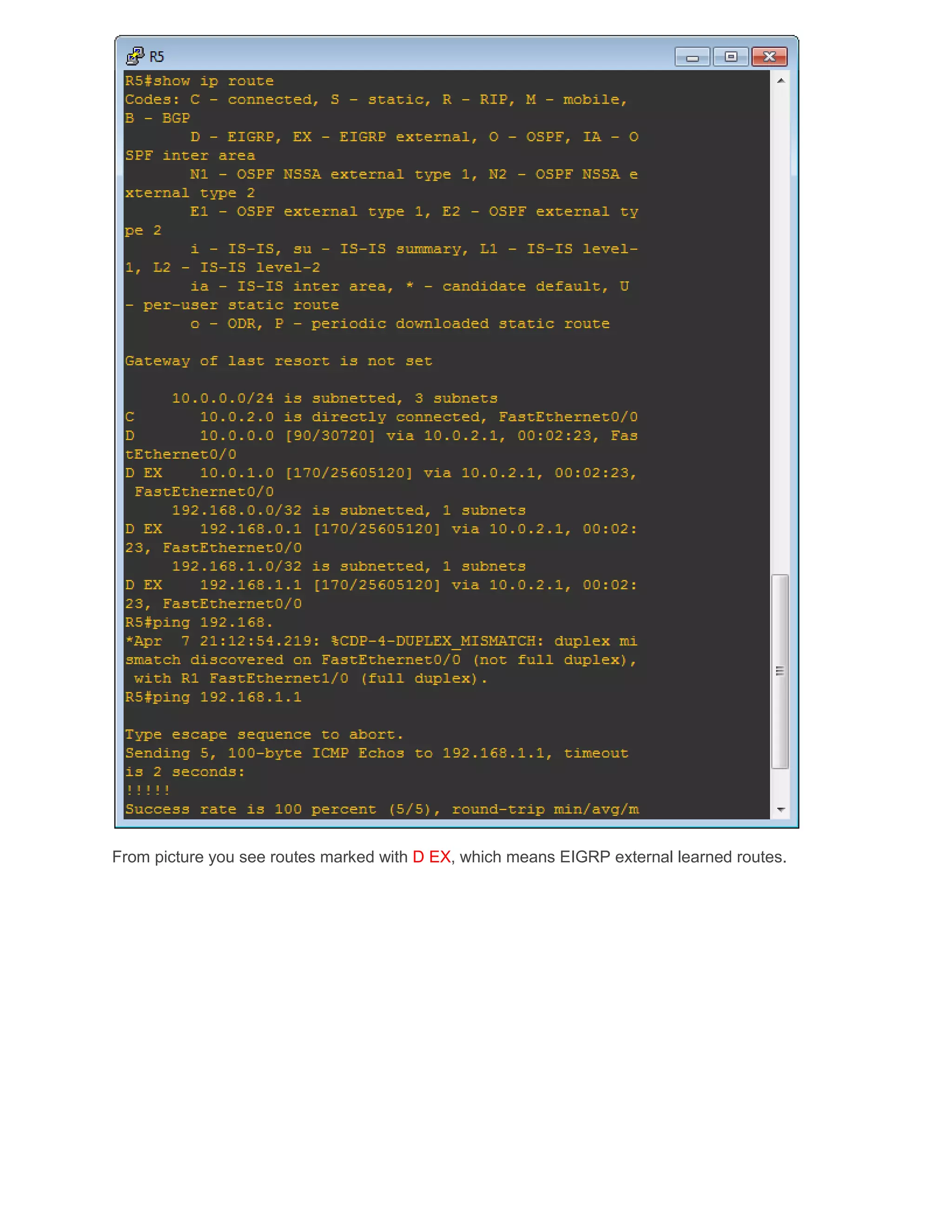 Redistribution into EIGRP(Exterior & Interior gateway Routing protocol ...