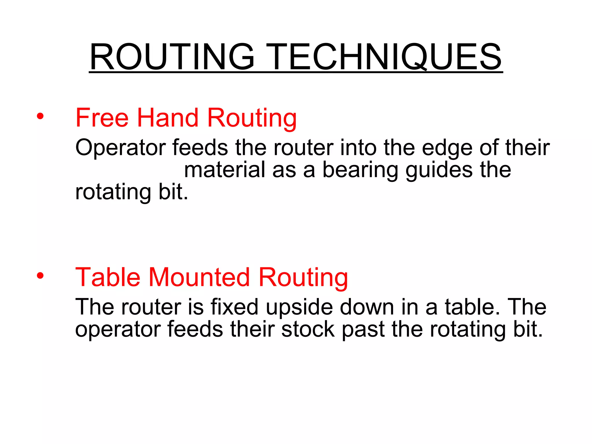 Router safety | PPT