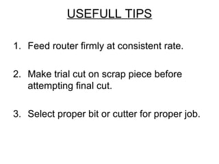 Router safety | PPT
