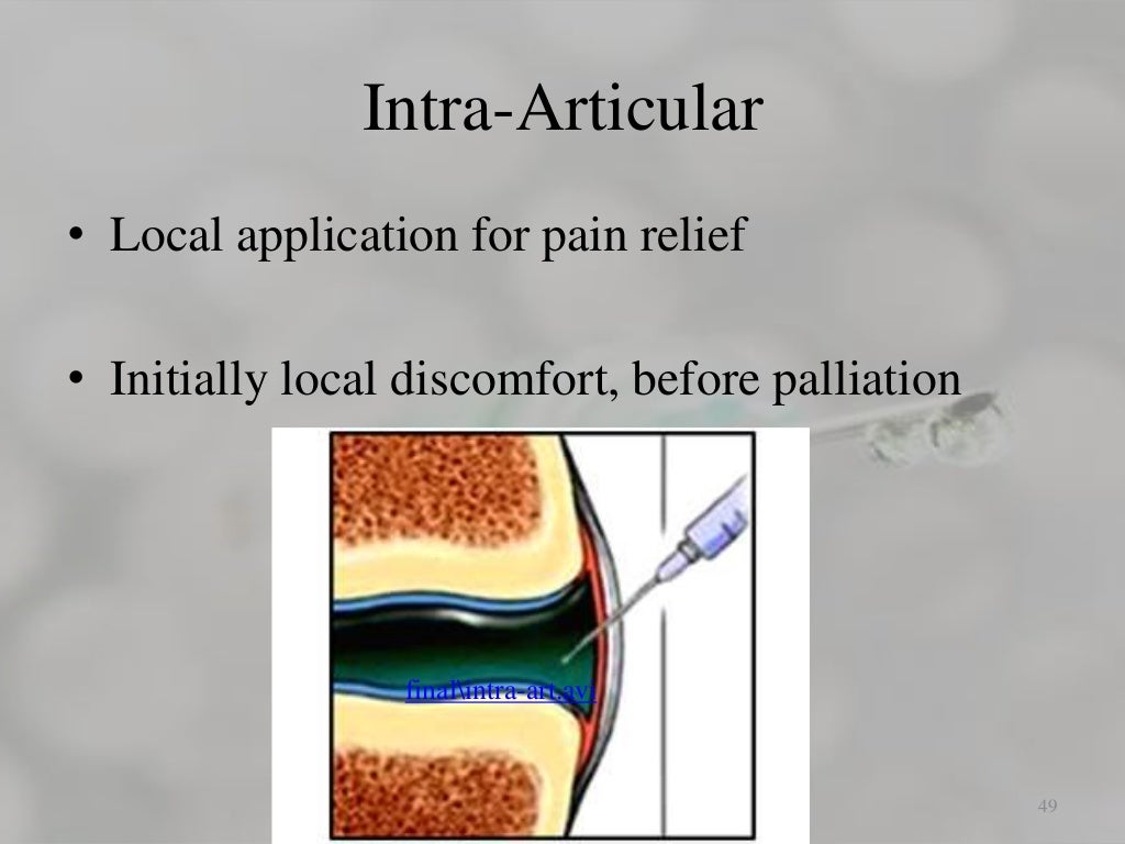 Routes of parenteral administration