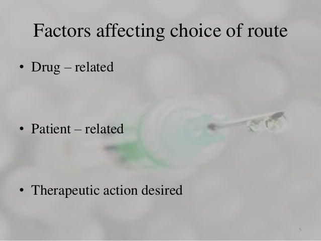 Routes Of Parenteral Administration