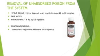 ROUTES, ACTION, ELIMINATION OF POISON By Dr. Sadia.pptx