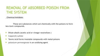 ROUTES, ACTION, ELIMINATION OF POISON By Dr. Sadia.pptx