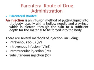 routes of administration and development | PPTX