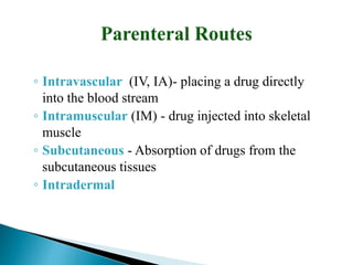 Routes of drug administration | PPTX