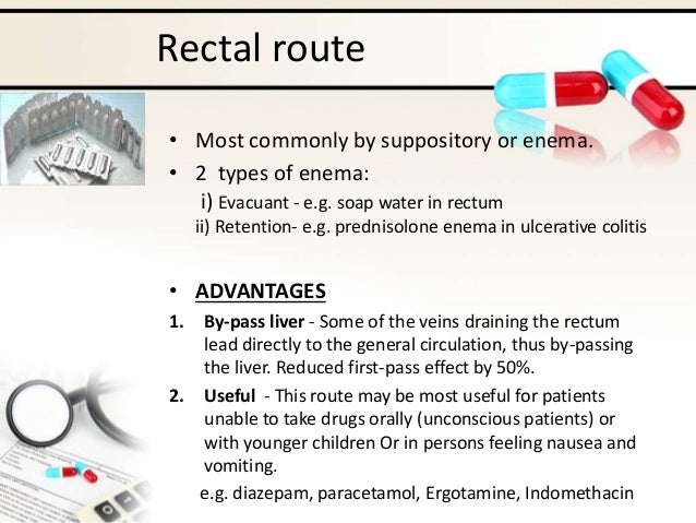 Rectal drugs