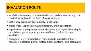 Routes of Drug administration | PPTX