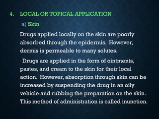 Routes of drug administration.pptx routes | PPTX