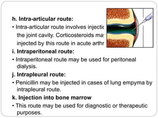 Routes of drug administration as | PPT