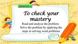 solving routine and non routine word problems | PPTX