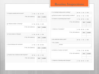 Routine inspections-power-point | PPTX | Home Improvement | Home & Garden