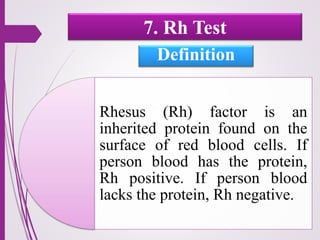 Routine antenatal investigations, those are most common antenatal ...