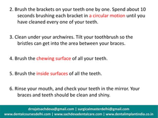 Routine dental cleaning during orthodontic treatment | oral hygiene ...