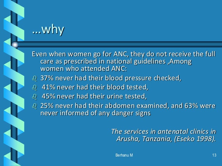 routine focused anc birth plan definition