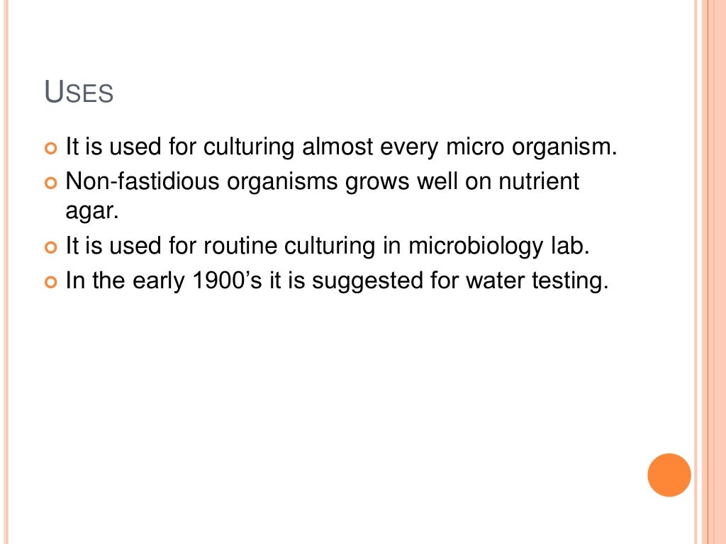 Routinely used culture media in microbiology lab