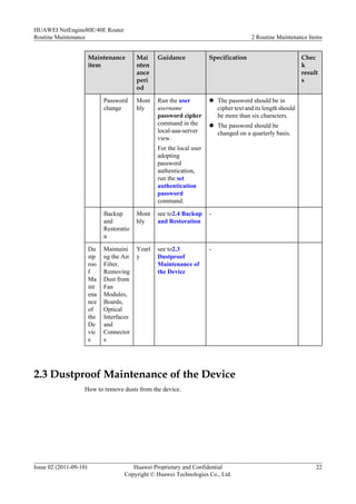 Routine Roo Routine maintenance(v600 r003c00 02) | PDF