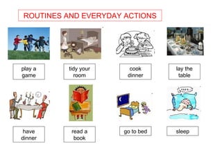 Now Vs Routine Activities Routines | PPT