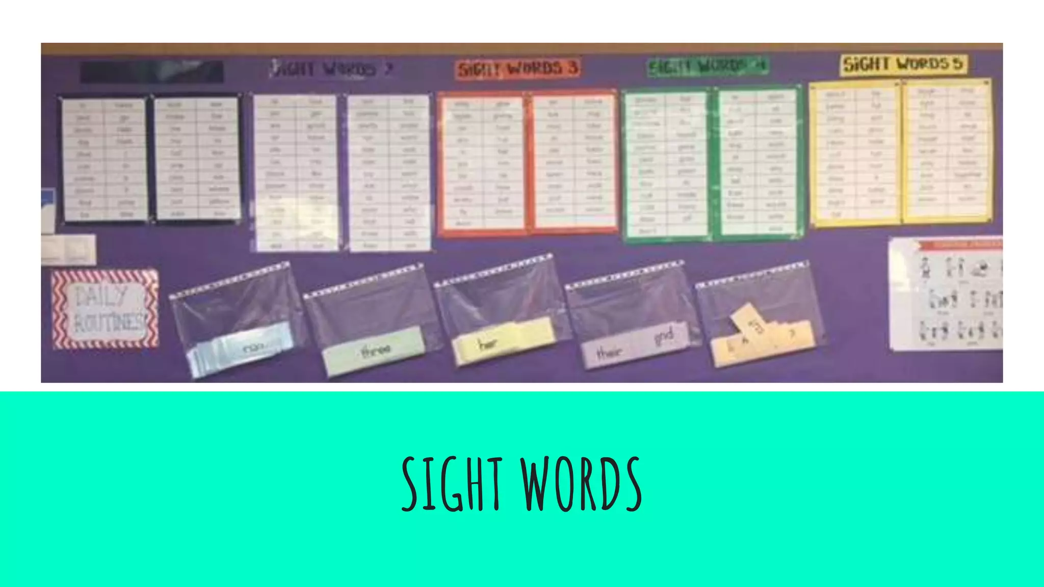 SIGHT WORDS
 