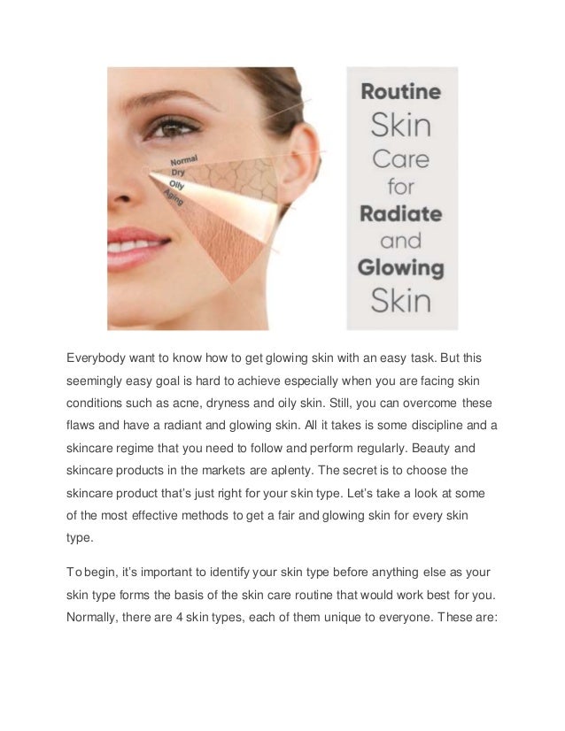 routine for glowing skin