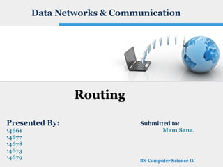 Routing | PPT
