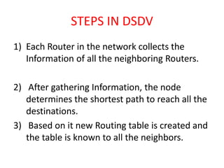 BASICS OF ROUTING IN NETWORKS | PPTX