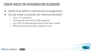 Current practice for interconnection relationship






29
 