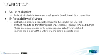 The value of distrust






31
 