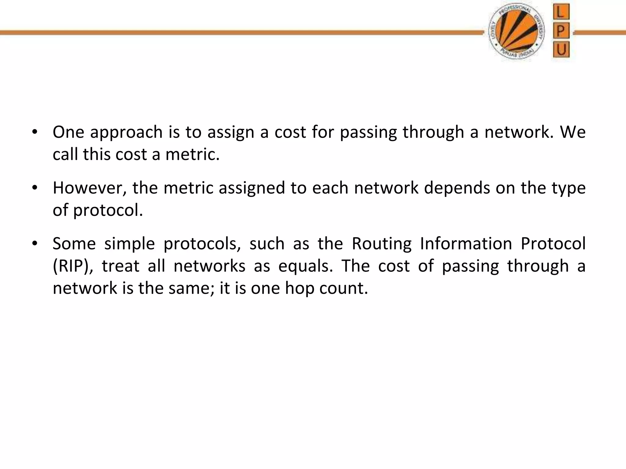 Routing.ppt | Computer Networking | Computing