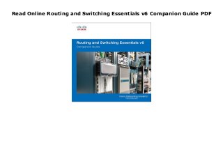 routing and switching essentials v6 companion guide pdf