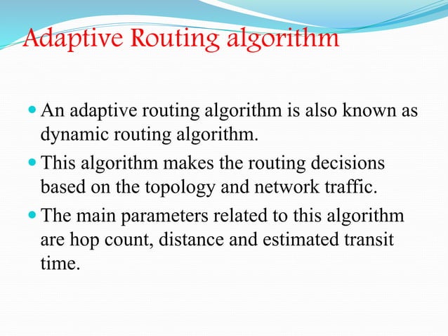 Routing algorithm | PPTX