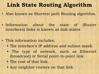 Routing algorithms | PPT