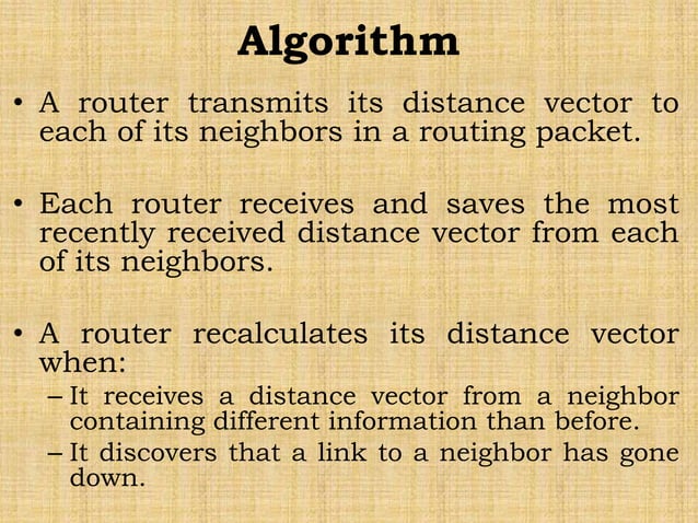 Routing algorithms | PPTX | Computer Networking | Computing