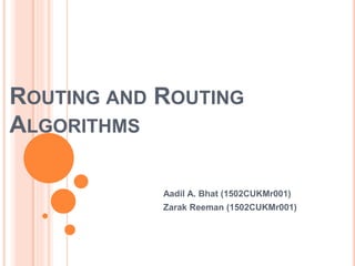 Routing and routing algorithms | PPTX
