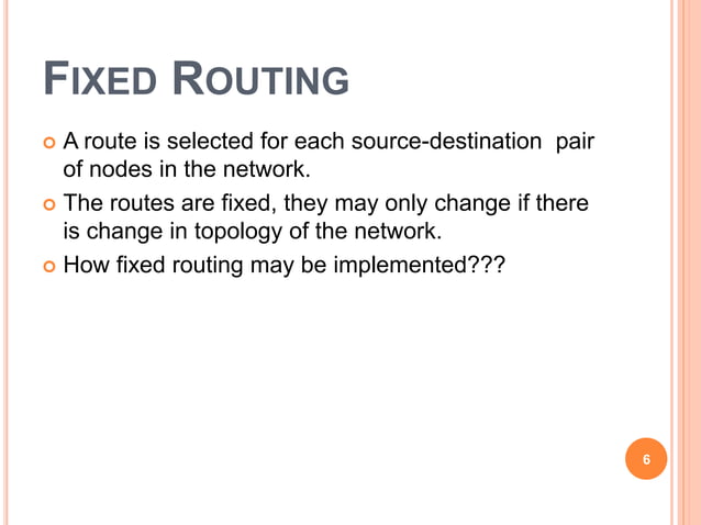 Routing and routing algorithms | PPTX