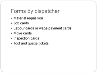 Material Dispatch Work Instructions.pdf Routing and scheduling | PPTX