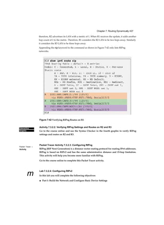 Chapter 1: Introduction to Switched Networks 65
A. PoE
B. Routing
C. Link aggregation
D. Fault isolation
10. Use the abbreviated MAC addresses in the MAC address table to determine the correct
answer. A PC connected to port Gi0/3 sends data to a PC connected to port Gi0/5. When
the switch receives the data, what will the switch do to process the frame?
PortMAC address
Gi0/3 AA Gi0/7 AB
A. Add the destination MAC address to the switch MAC address table.
B. Forward the data out all ports except for port Gi0/3.
C. Forward the data to port Gi0/3.
D. Forward the data out all ports.
E. Add both the source and destination MAC addresses to the switch MAC address
table.
11. Use the abbreviated MAC addresses in the MAC address table to determine the correct
answer. A PC connected to port Gi0/4 sends data to a PC connected to port Gi0/3.
When the switch receives the data, what will the switch do first to process the frame?
PortMAC address
Gi0/3 AA Gi0/7 AB
A. Add the source MAC address to the switch MAC address table.
B. Forward the data out all ports except for port 4.
C. Forward the data to port 5.
D. Forward the data out all ports.
E. Add both the source and destination MAC addresses to the switch MAC address
table.
F. Add the destination MAC address to the switch MAC address table.
 