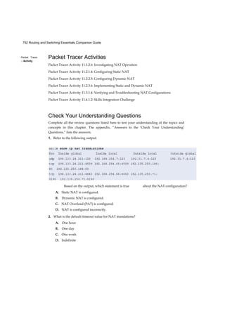Routing and switching essentials companion guide